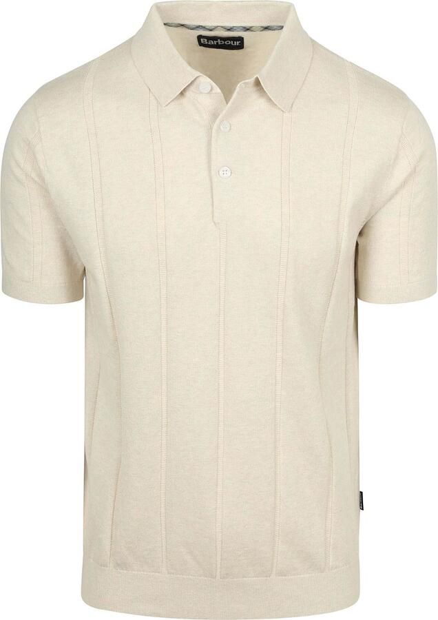 Barbour Wellburn Knitted Polo Ecru