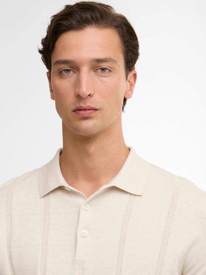 Barbour Wellburn Knitted Polo Ecru - Foto 2