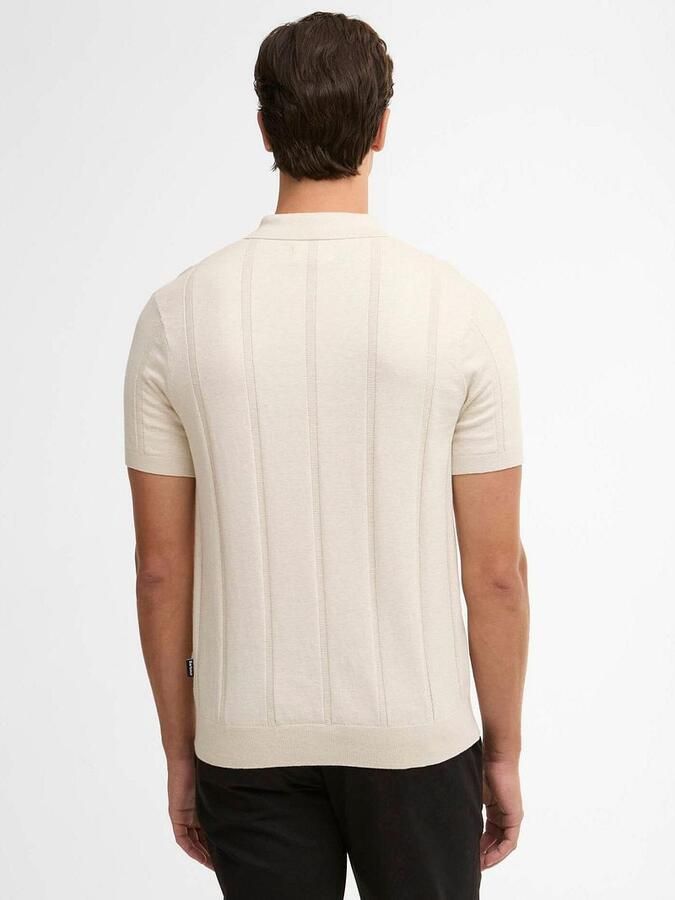 Barbour Wellburn Knitted Polo Ecru - Foto 4