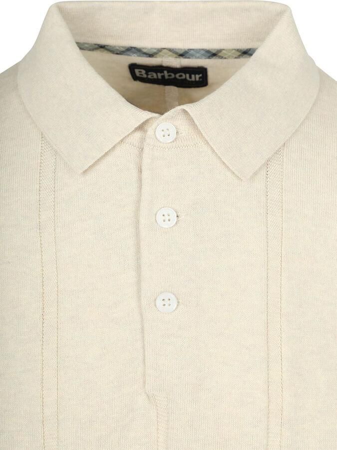Barbour Wellburn Knitted Polo Ecru - Foto 5