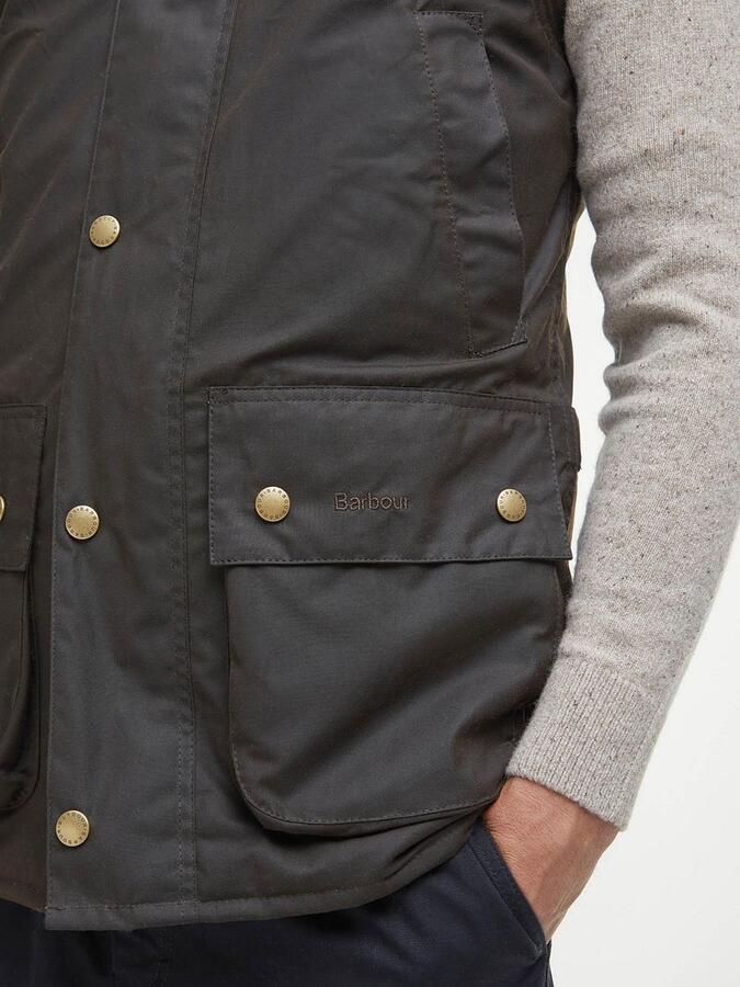 Barbour Westmoreland Wax Bodywarmer Olijfgroen - Foto 5