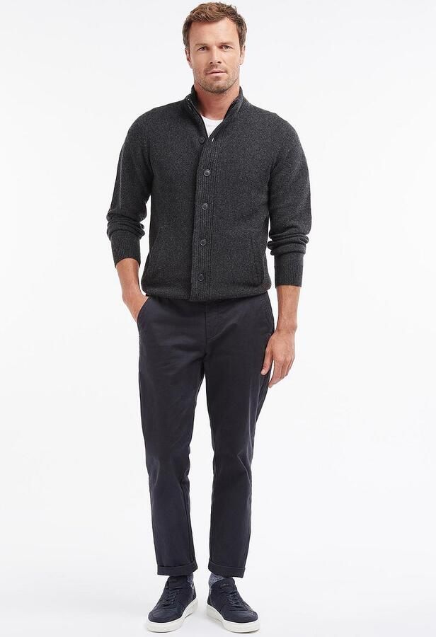 Barbour Grofgebreide wollen trui met Alcantara patches en custom borduursel Gray Heren - Foto 10