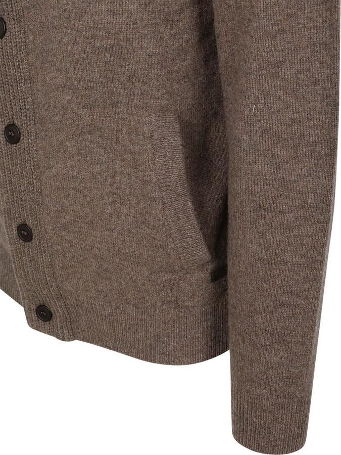Barbour Zip Vest Wol Bruin - Foto 2
