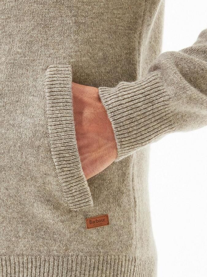 BARBOUR Heren Truien & Vesten Essential Patch Zip Through Knitted Jumper Grijs - Foto 6