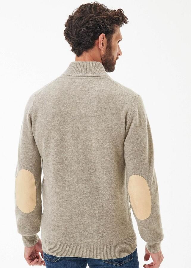 BARBOUR Heren Truien & Vesten Essential Patch Zip Through Knitted Jumper Grijs - Foto 13