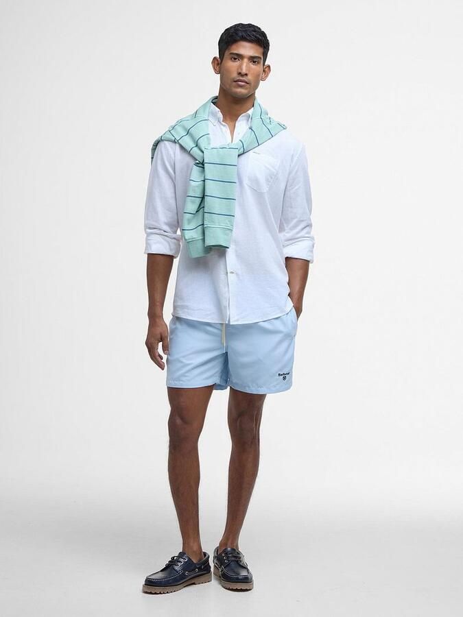Barbour Zwemshort Logo Lichtblauw - Foto 3