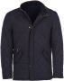 Barbour Quilted Jas Powell Donkerblauw - Thumbnail 1