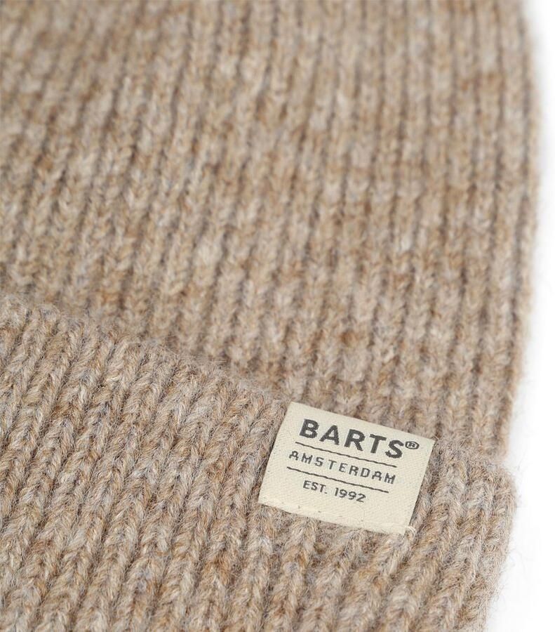 Barts Beanie met omslag en labeldetail model 'Willian' - Foto 3
