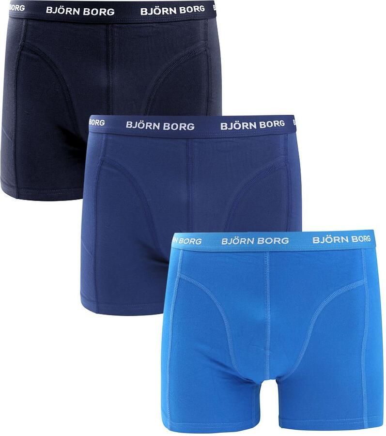 BJORN BORG Heren Boxershorts Cotton Stretch Boxer 3p Multi - Foto 3