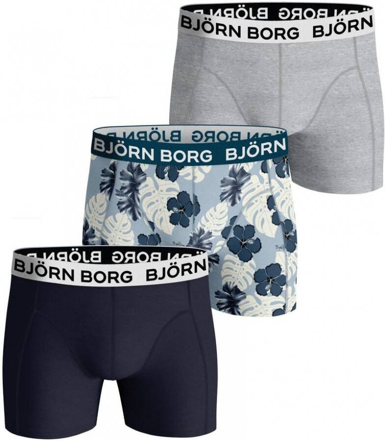 Bjorn Borg Boxers 3Pack Zwart Grijs