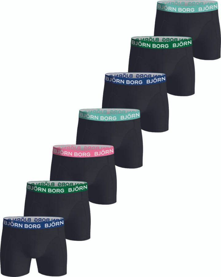 Bjorn Borg cotton stretch boxers 7-pack zwart blauw heren
