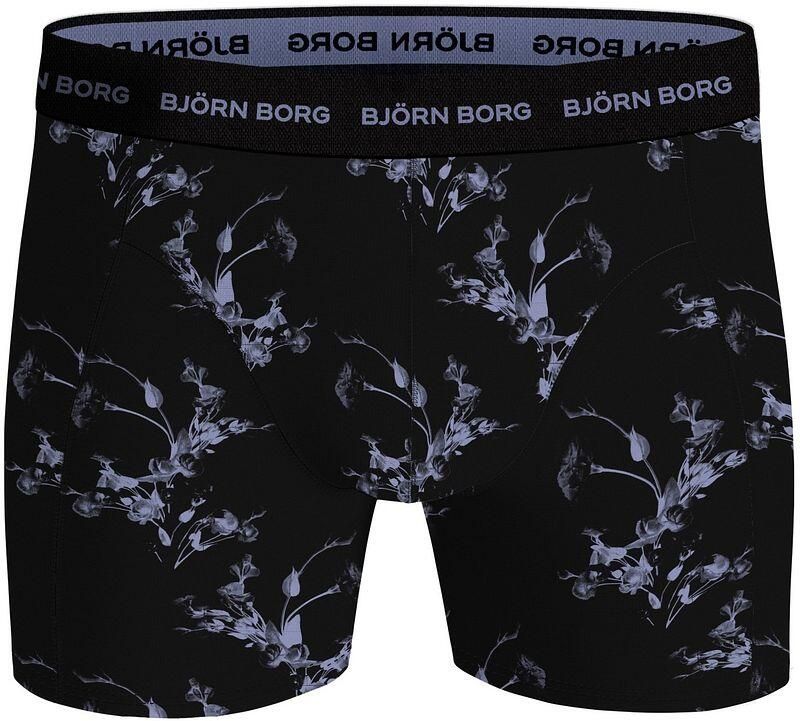 Björn Borg Boxers Cotton Stretch 3-Pack Zwart Blauw