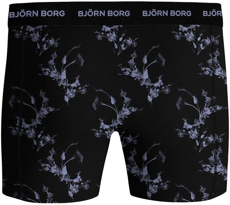 Björn Borg Boxers Cotton Stretch 3-Pack Zwart Blauw - Foto 3