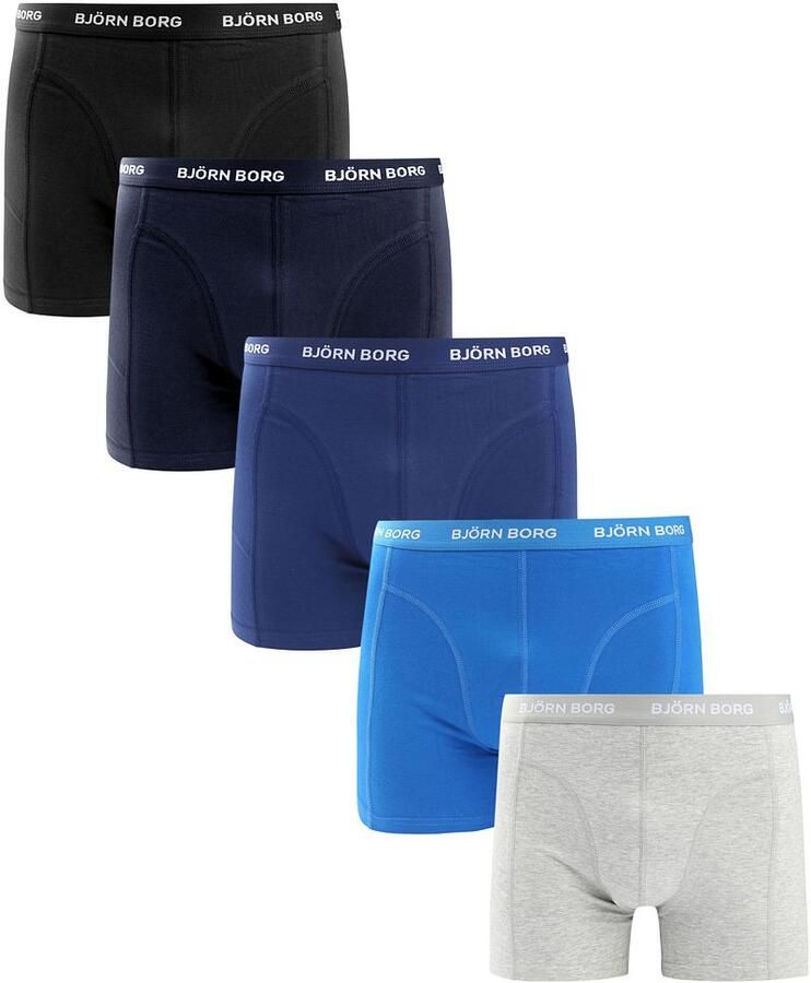 Björn Borg Boxers Cotton Stretch 5-Pack Blauw grijs - Foto 2