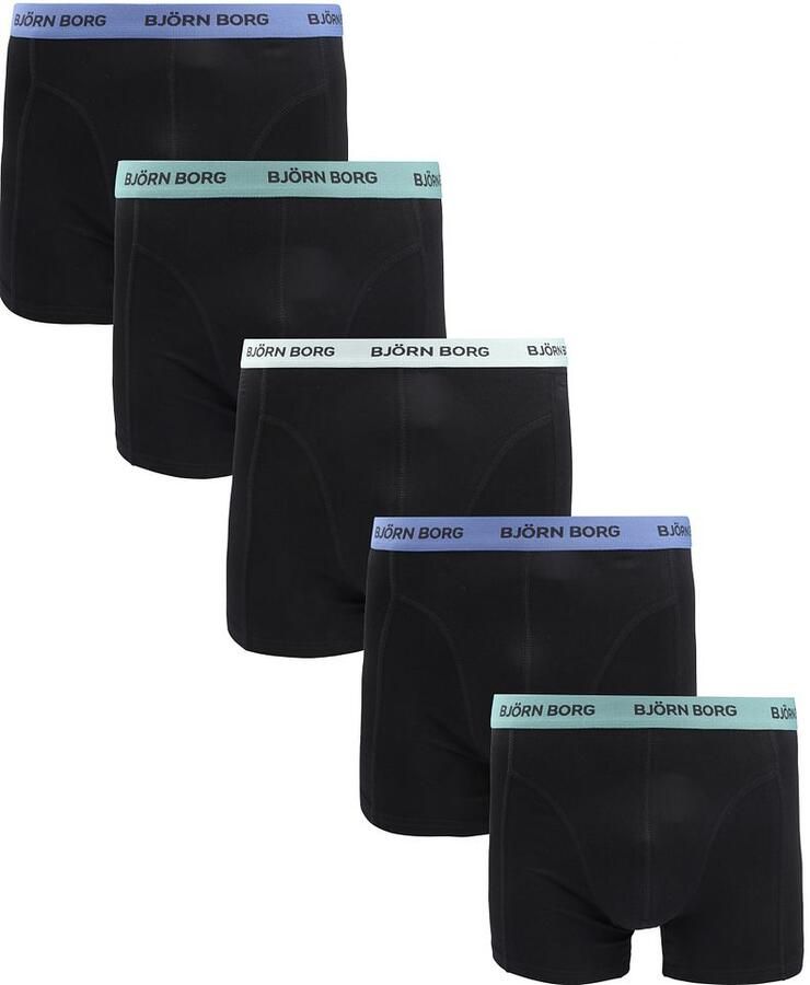 Björn Borg Boxers Cotton Stretch 5-Pack Zwart - Foto 2
