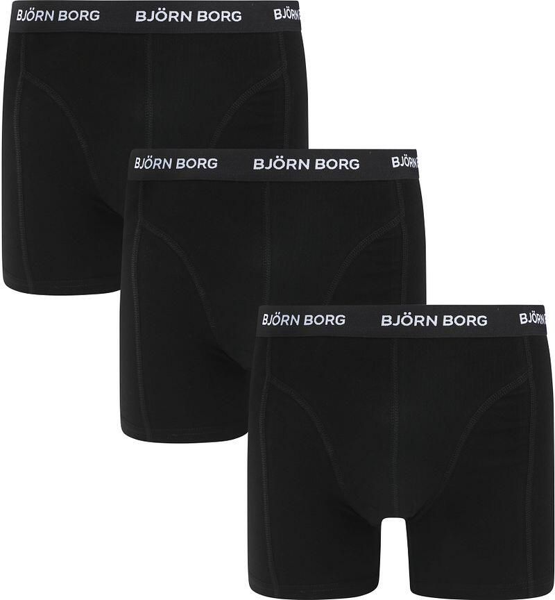 Björn Borg Boxers Cotton Stretch Boxers 3Pack Zwart - Foto 3