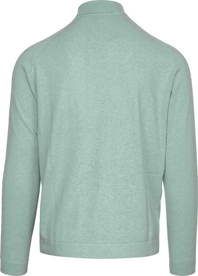 Blue Industry Groene Katoenen Slim Fit Coltrui Green Heren - Foto 3