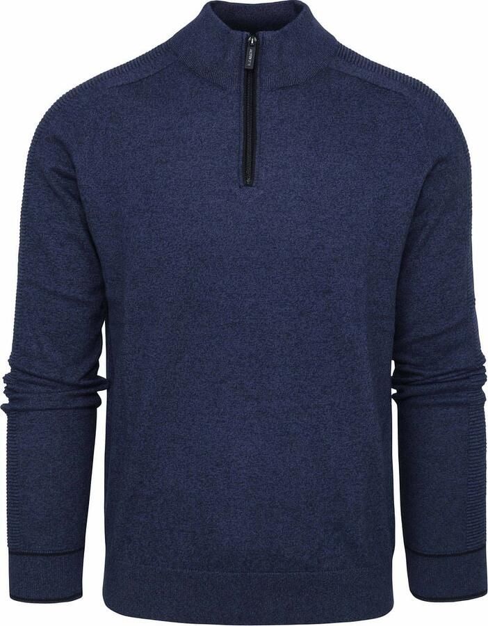 Blue Industry Slim Fit Donkerblauwe Katoenen Trui Blauw Heren