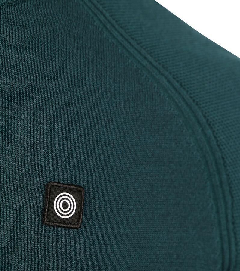 Blue Industry Sweater Half Zip Trui Donkergroen - Foto 3
