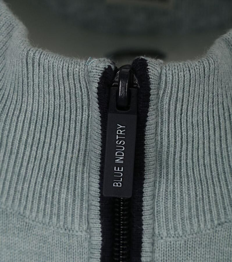 Blue Industry Groene Katoenen Slim Fit Trui Groen Heren - Foto 2