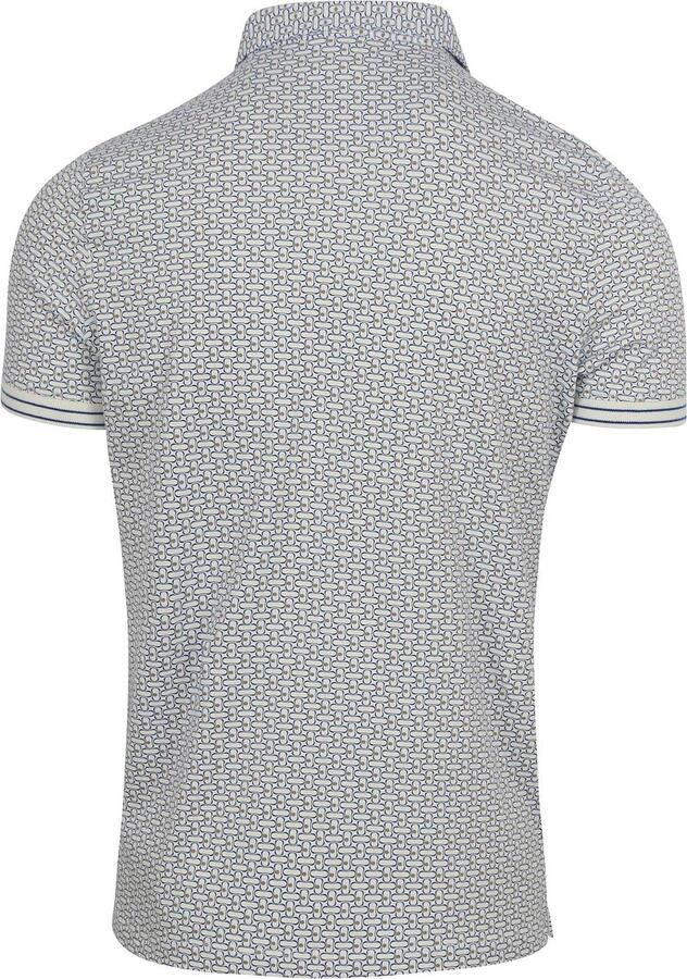 Blue Industry polo met all over print cobalt - Foto 3
