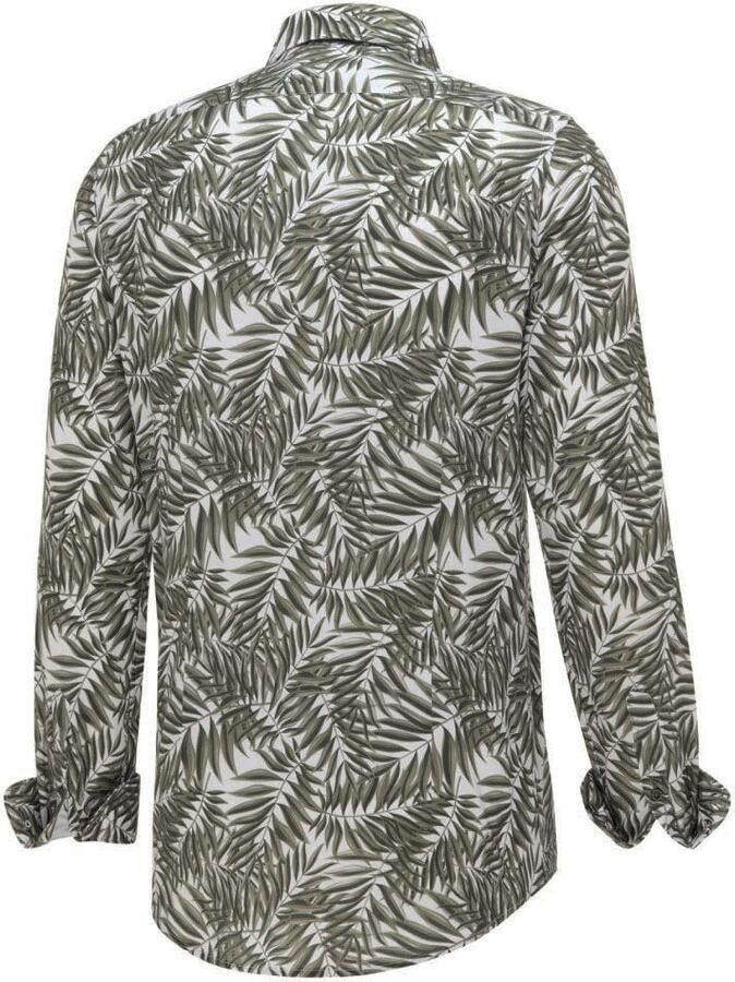 Blue Industry Overhemd Lange Mouw Overhemd Blad Donkergroen - Foto 3