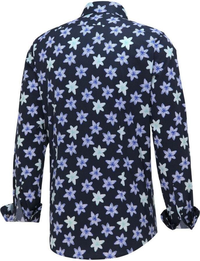 Blue Industry Overhemd Lange Mouw Overhemd Bloe Donkerblauw - Foto 3