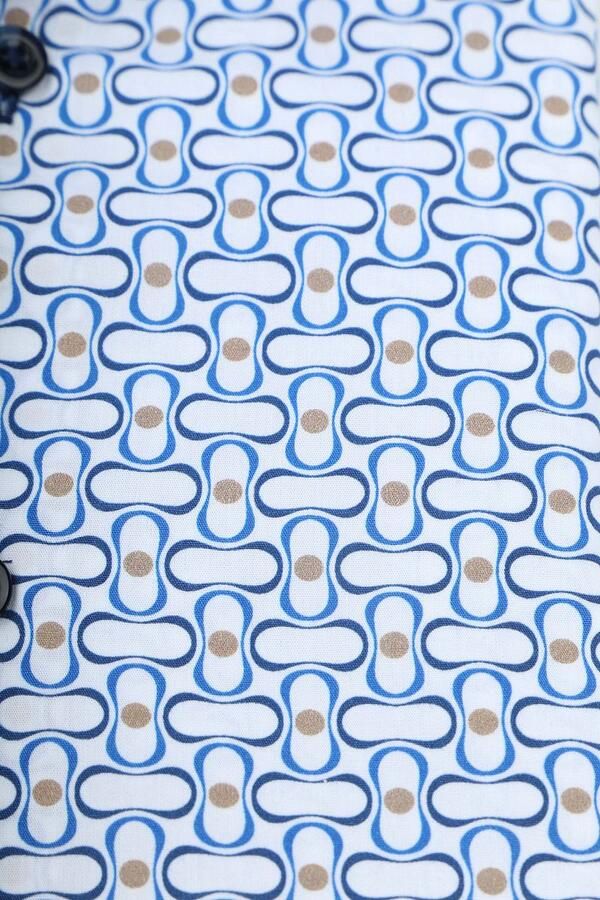 Blue Industry Overhemd Lange Mouw Overhemd Print Blauw - Foto 2