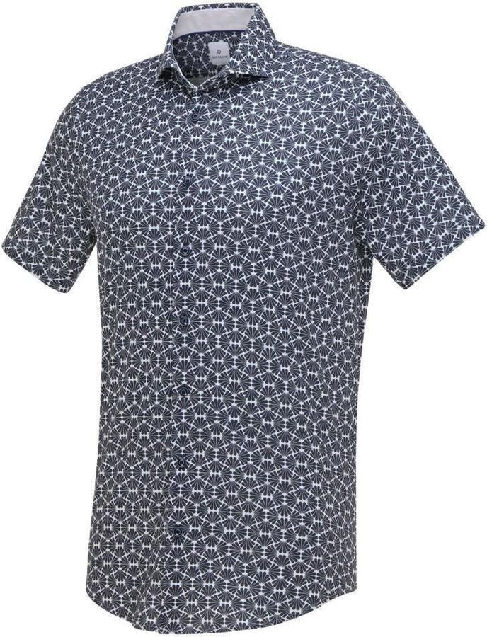 Blue Industry Overhemd Lange Mouw Overhemd Short Sleeve Navy - Foto 4