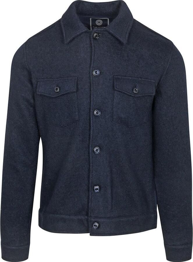 Blue Industry Milano Overshirt in Blauw Blue Heren