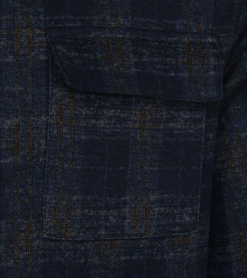 Blue Industry Geruite Katoenen Vest in Donkerblauw Blue Heren