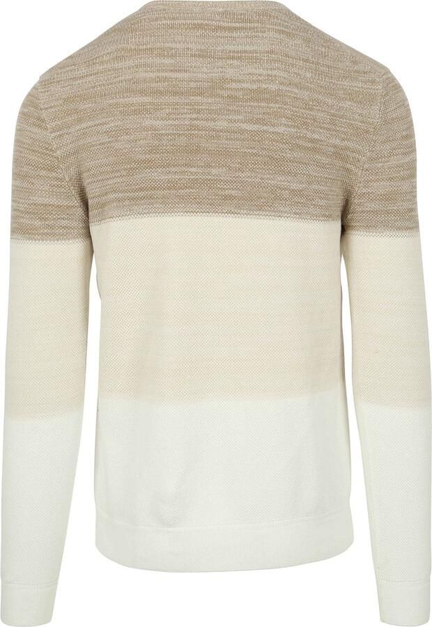 Blue Industry Pullover Strepen Beige - Foto 3