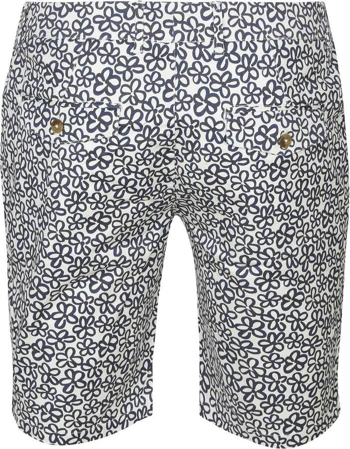 Blue Industry Short M8 Bloemen Donkerblauw - Foto 2