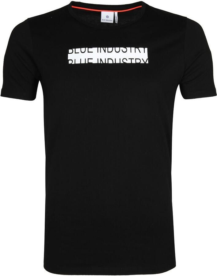 Blue Industry T-shirt Zwart Heren