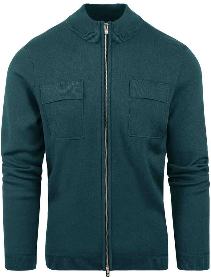Blue Industry Groene Opstaande Kraag Sweatshirt Green Heren