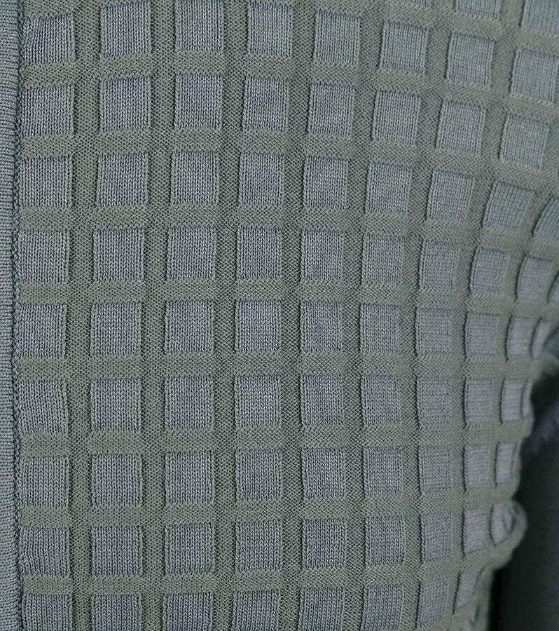 Blue Industry Groen Geruit Slim Fit Vest Green Heren