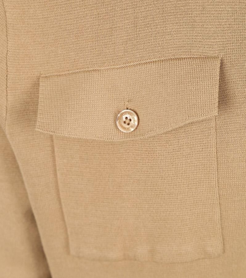 Blue Industry Sweater Zipper Vest Camel - Foto 2