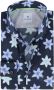 Blue Industry Overhemd Lange Mouw Overhemd Bloemen Donkerblauw - Thumbnail 2