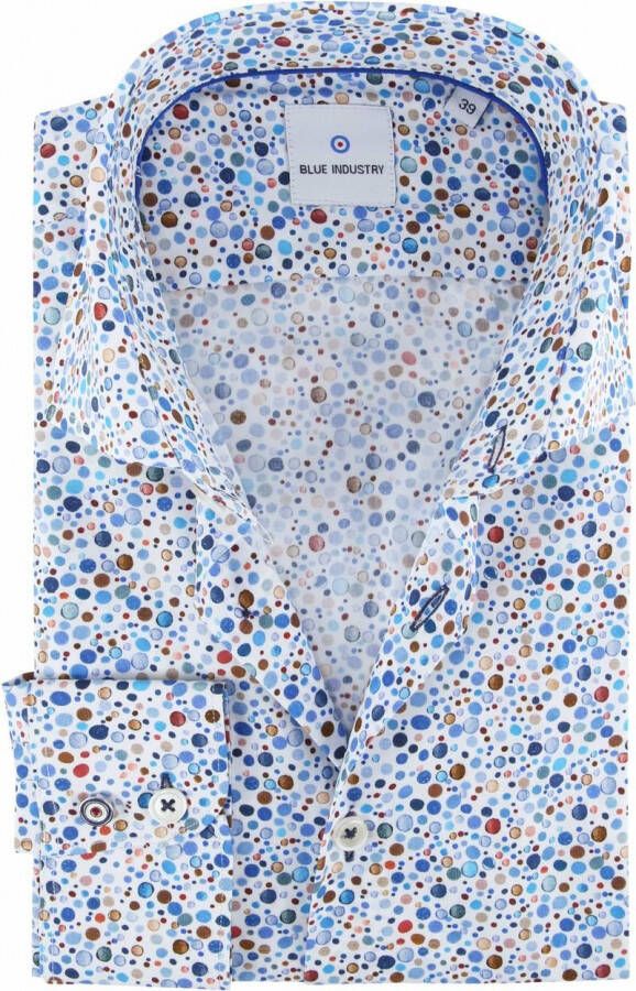 Blue Industry Overhemd Multicolor Bubbels