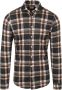 Blue Industry casual overhemd normale fit bruin geruit katoen - Thumbnail 1