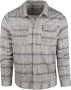 Blue Industry Overshirt Ruit Beige Heren - Thumbnail 1