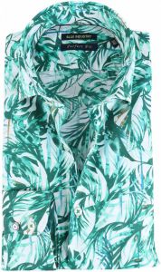 Blue Industry Shirt Floral Green