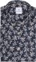Blue Industry Short Sleeve Overhemd Bloemen Navy Blauw Heren - Thumbnail 2