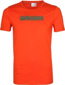 Blue Industry T-Shirt Logo Oranje