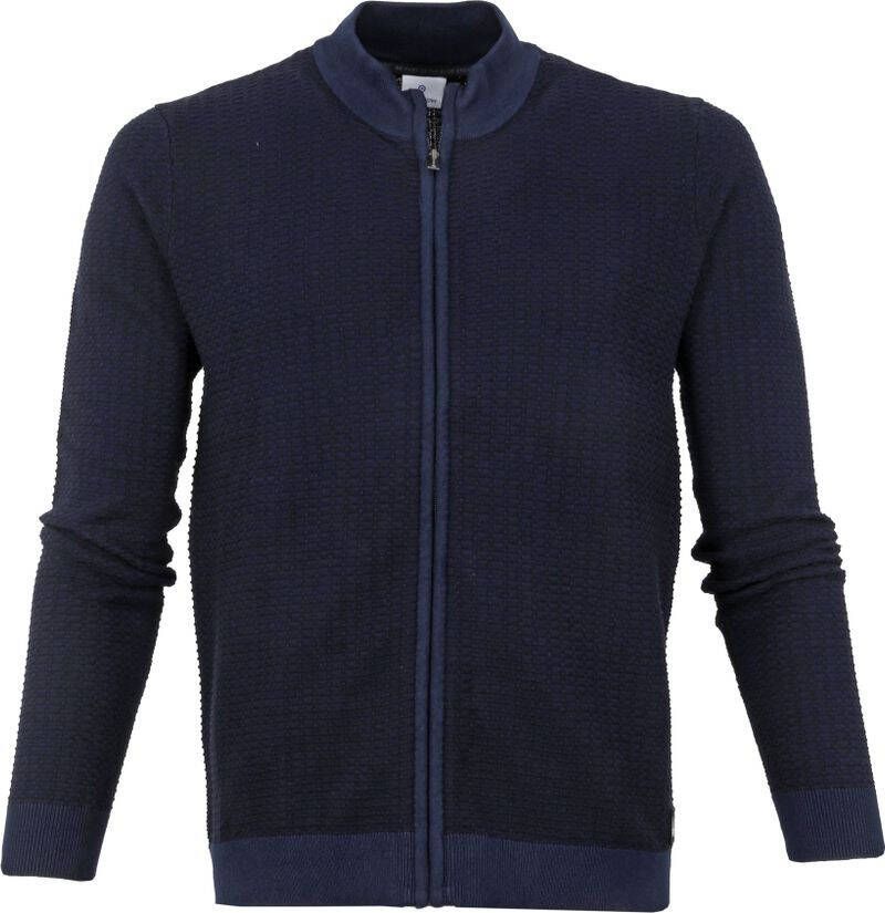 Blue Industry Vest Rits Donkerblauw