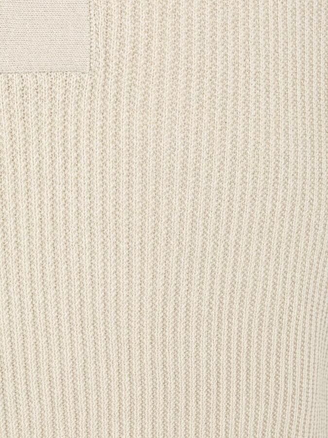 Boss Afedro Longsleeve Poloshirt Ecru