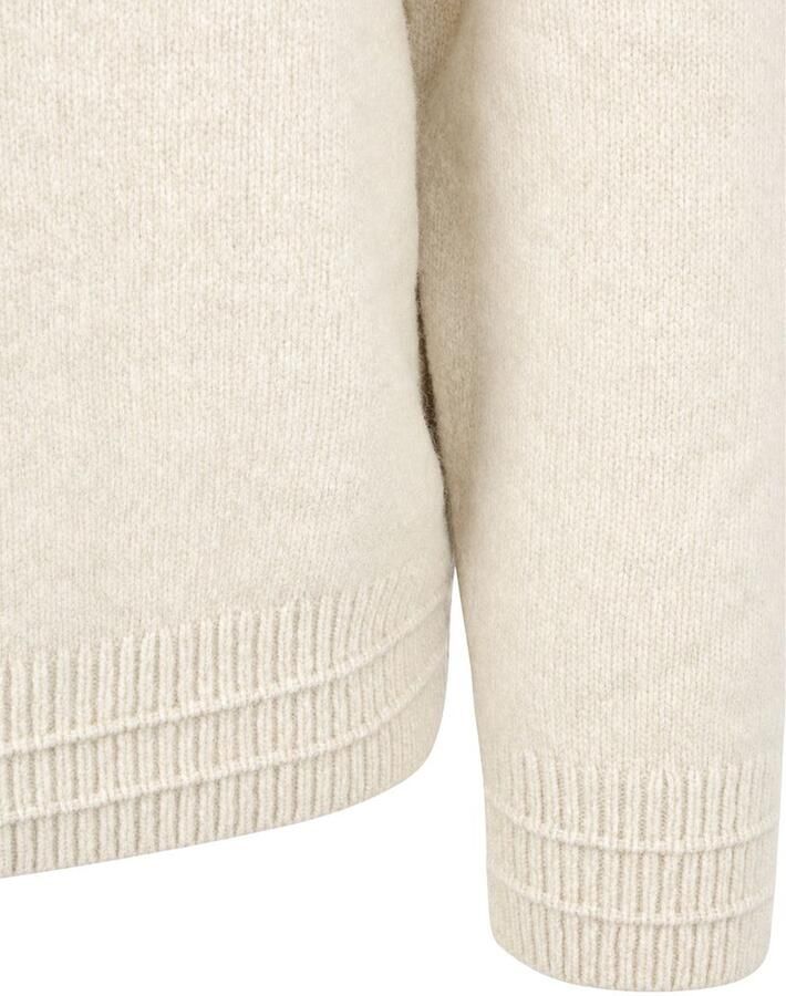 Boss Awoolio Half Zip Trui Ecru - Foto 2