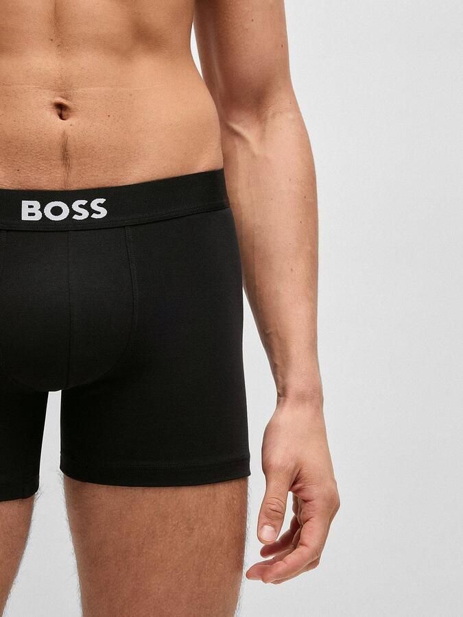 Boss Boxershort met elastische band met logo in een set van 3 stuks model 'ONE' - Foto 3