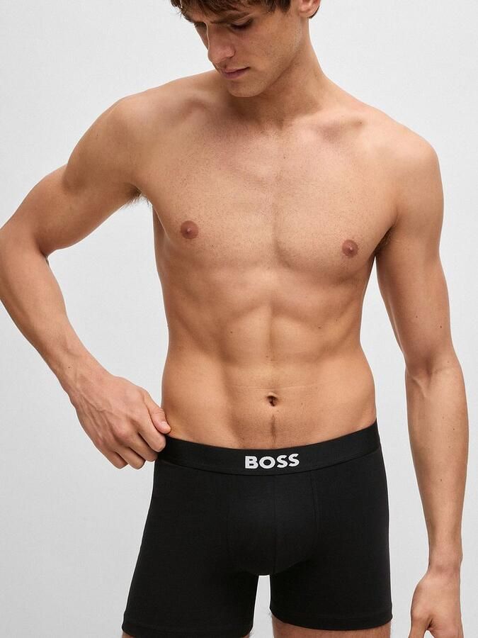 Boss Boxershort met elastische band met logo in een set van 3 stuks model 'ONE' - Foto 4