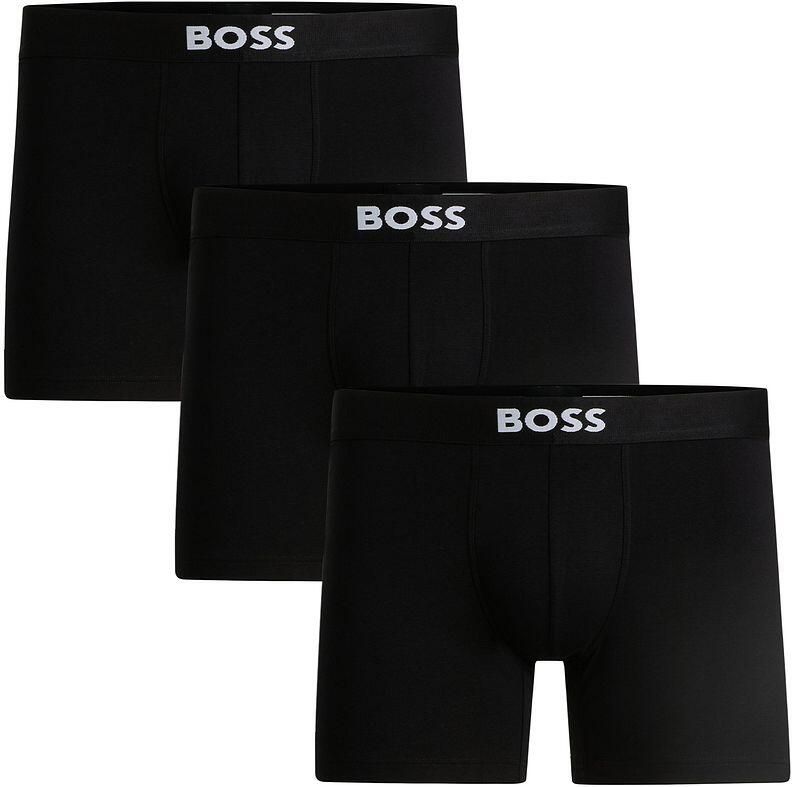 Boss Boxershort met elastische band met logo in een set van 3 stuks model 'ONE' - Foto 4